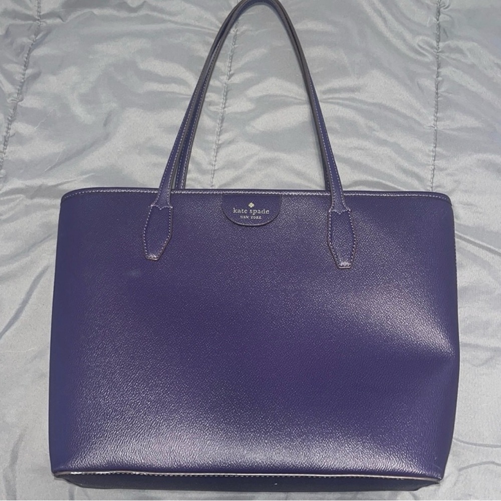 Kate Spade Lori Tote Deep Purple Purse Handbag